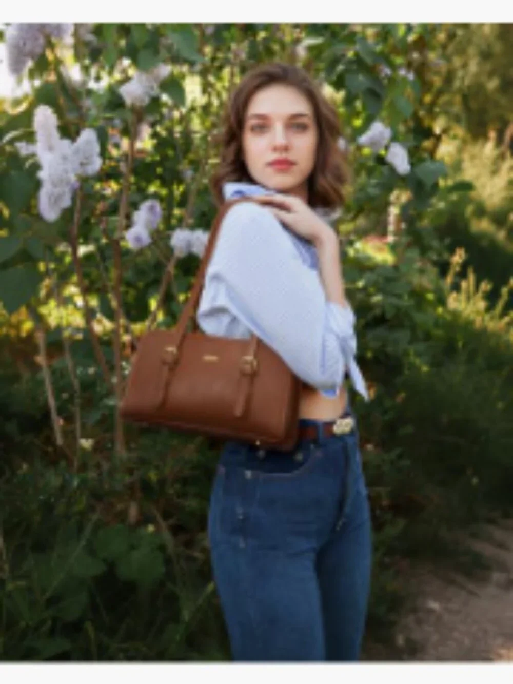 LOVEVOOK Swing Zip Shoulder Bag Small Vintage Hobo Clutch Leather Tote Women's